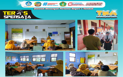 Pelaksanaan Tes Kemampuan Akademik (TKA) SMP Negeri 1 Tambak Tahun 2026