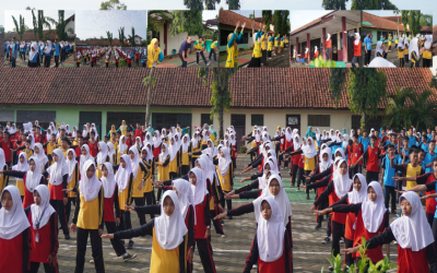 Sinergi Senam Anak Indonesia Sehat di SMP Negeri 1 Tambak!